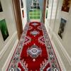 Retro Ethnic Long Corridor Carpet Luxury European Decoration Hallway Rug Non-slip Easy Cleaning Floor Mat Stairway Runners Mats