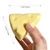 Squishy Simulated Cheese Squeeze Toy Milk-flavored Food Sensory Toy Soft Stress Relief Slow Rising Fidget Toy for Friends Gifts