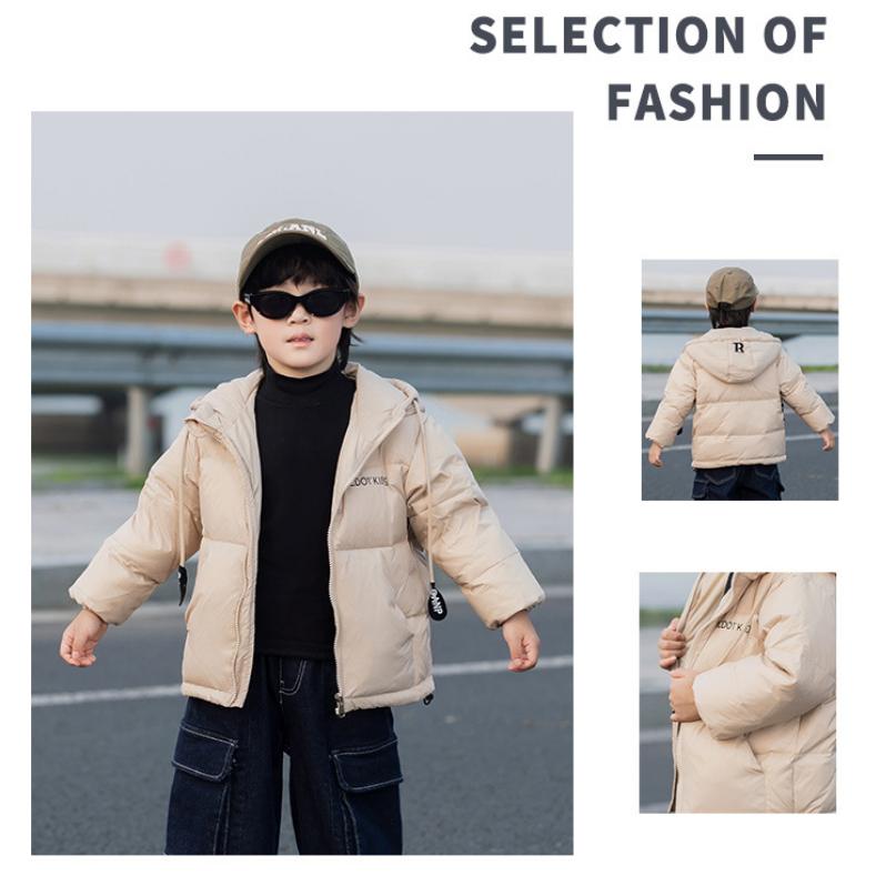 Детский свободный пуховик, осень-зима 2023, теплая толстая повседневная одежда для мальчиков и девочек