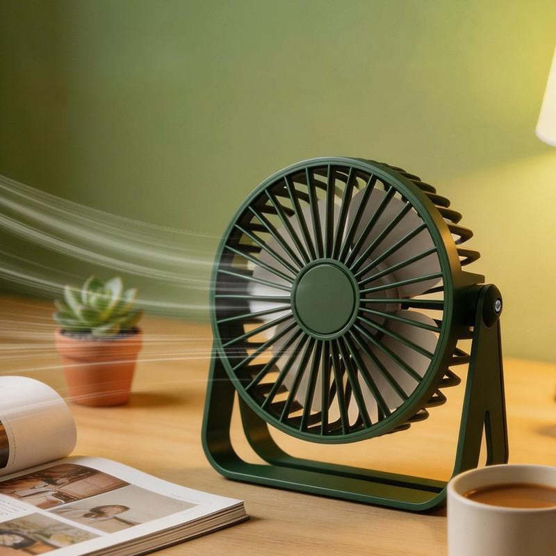 Mini USB Desktop Fan Quiet Cooling Lightweight Adjustable Summer Electric Fan Student Dormitory For Outdoor Camping Travel New