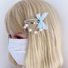 Fashionable Bead Chain Hair Clip with Star Embellishment Statement Hair Ornament
