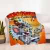 Tom & Jerry Cute & Cuddly Native American Tom & JerryBlanket Flannel Throw Blanket for Sofa, Bed, Travel, Camping, Office