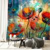 Wallpaper Abstract Flowers Poppies