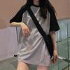 Летняя женская одежда Футболка с коротким рукавом в тон Harajuku Негабаритная футболка Топы Y2K Модные футболки с рисунком Женская уличная одежда