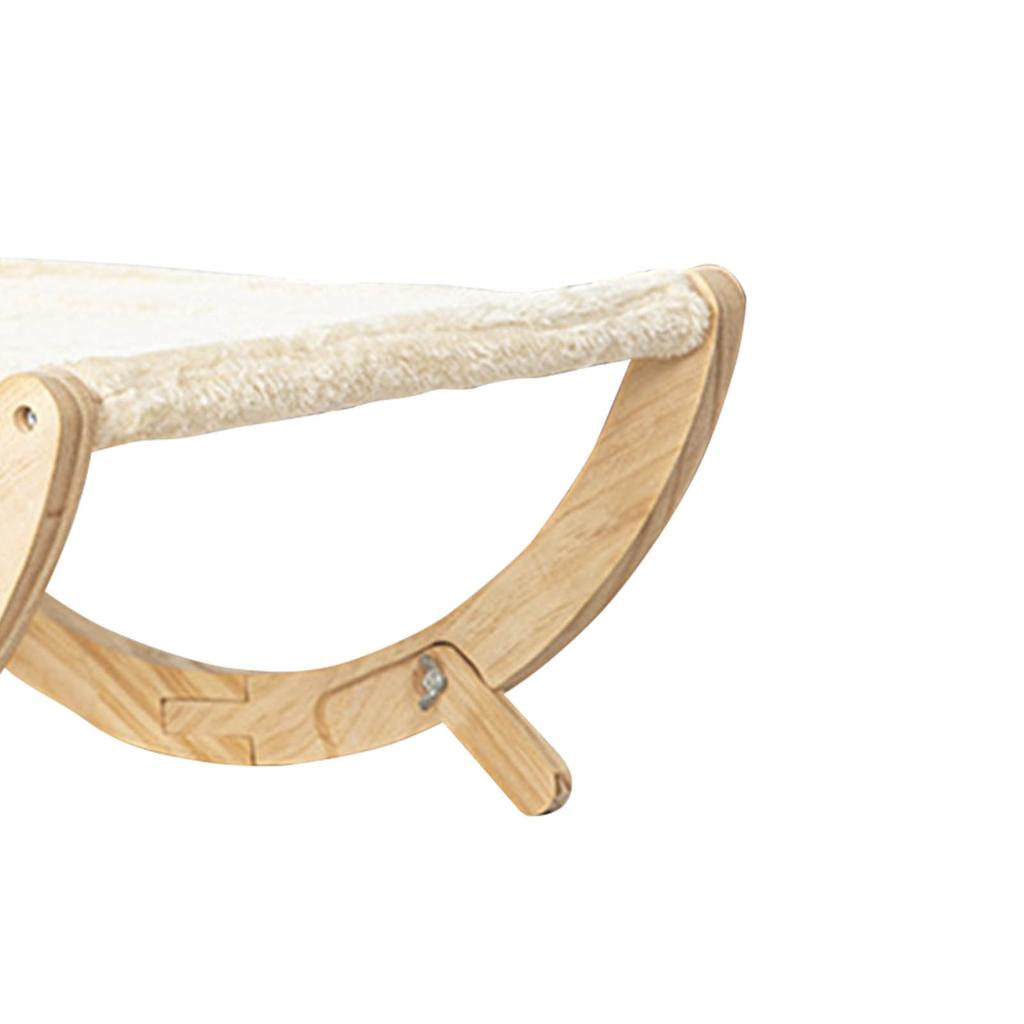 Деревянный гамак для кошек Деревянная кровать-качели для кошек Складная съемная кровать для домашних животных для кошек собак питомцев Плюшевый