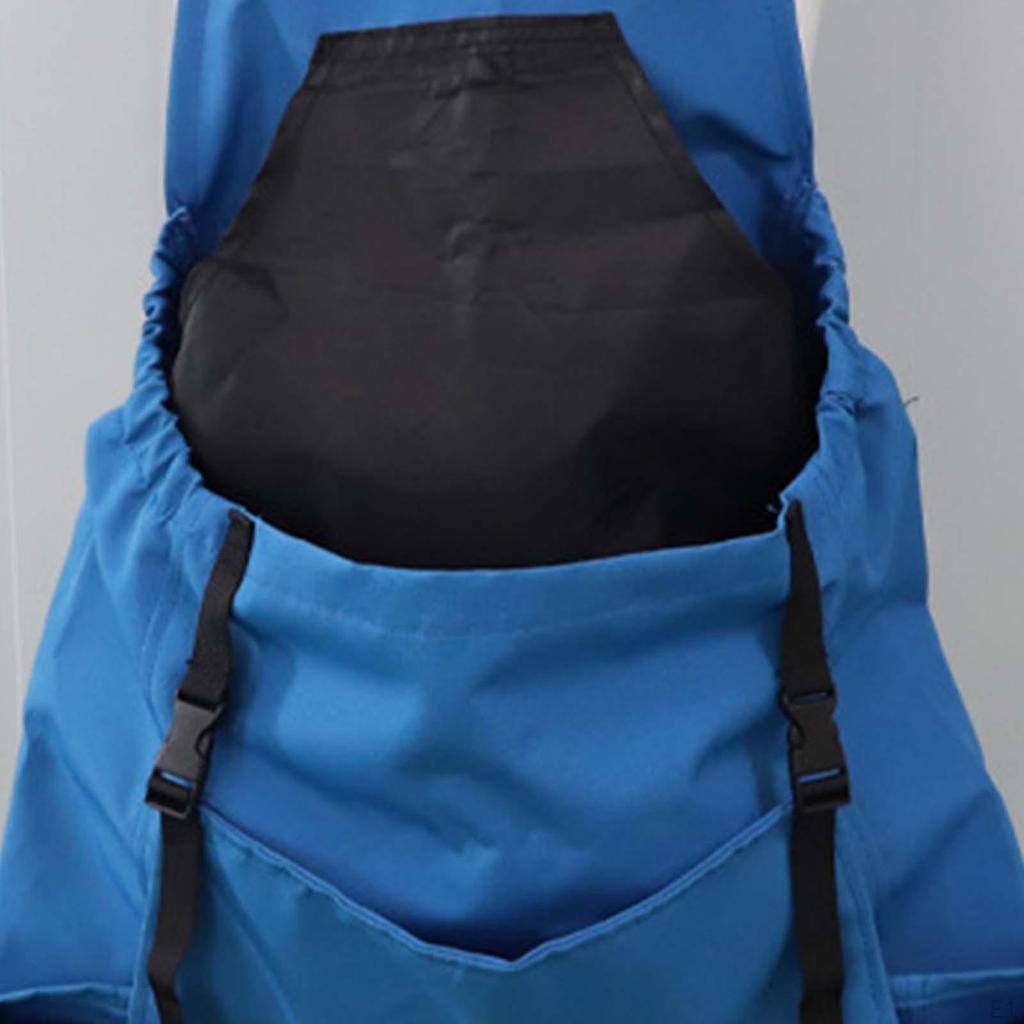 Холщовый садовый фартук с карманами, сумка для сбора урожая, большая