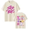 K-pop Истребители демонов Футболки Saja Boys Мужские Женские Высококачественная Хлопковая Футболка Мода Хип-хоп Харадзюку Футболки с Коротким Рукавом
