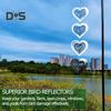 3D Love Heart Wind Spinner Bird Reflector Highly Reflective Indoor Outdoor Garden Yard Farm Hanging Metal Chime Bird Deterrent Ornament Pendant