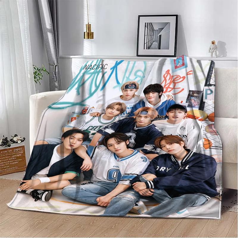 3D KPOP S-Stray-K-Kids Плед Плед для пикника Теплые фланелевые пледы Покрывала для дивана кровати Домашние Постельное белье Подарки на день рождения