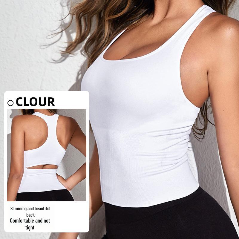 Women's Quick-Dry Seamless Yoga Top - Sleeveless, Sexy Sports Vest