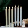 6Pcs Flameless Taper Candles Battery Operated Window Fake Candles with Remote Control Flickering LED Candles for Holiday Wedding Home Decor