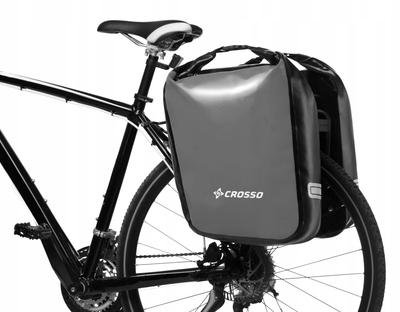 Crosso Dry 60 Bicycle Panniers | Crosso System | Gray