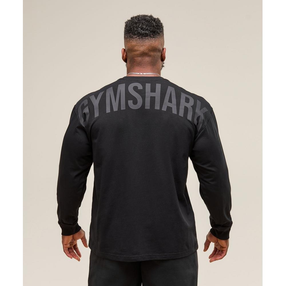 Gymshark Футболка с длинным рукавом Power Black A2c9o Bb2j