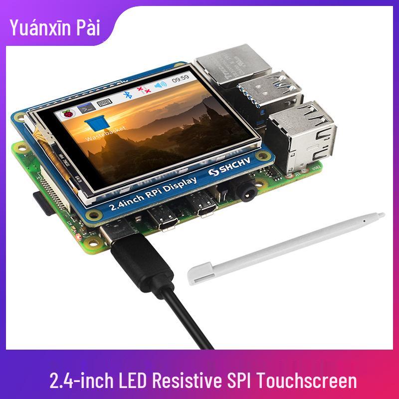 Сенсорный TFT-дисплей 2,4 дюйма для Raspberry Pi (4B/3B+/3A+/Zero 2W), резистивный, с низким энергопотреблением