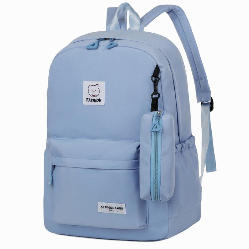 Minimalist Style Travel Large Capacity Backpack Wear Resistant Student Schoolbag