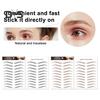 2 Sheets Waterproof Eyebrow Tattoo Stickers Hair-Like Natural Fake Eyebrows Makeup Accessories for Women Girls