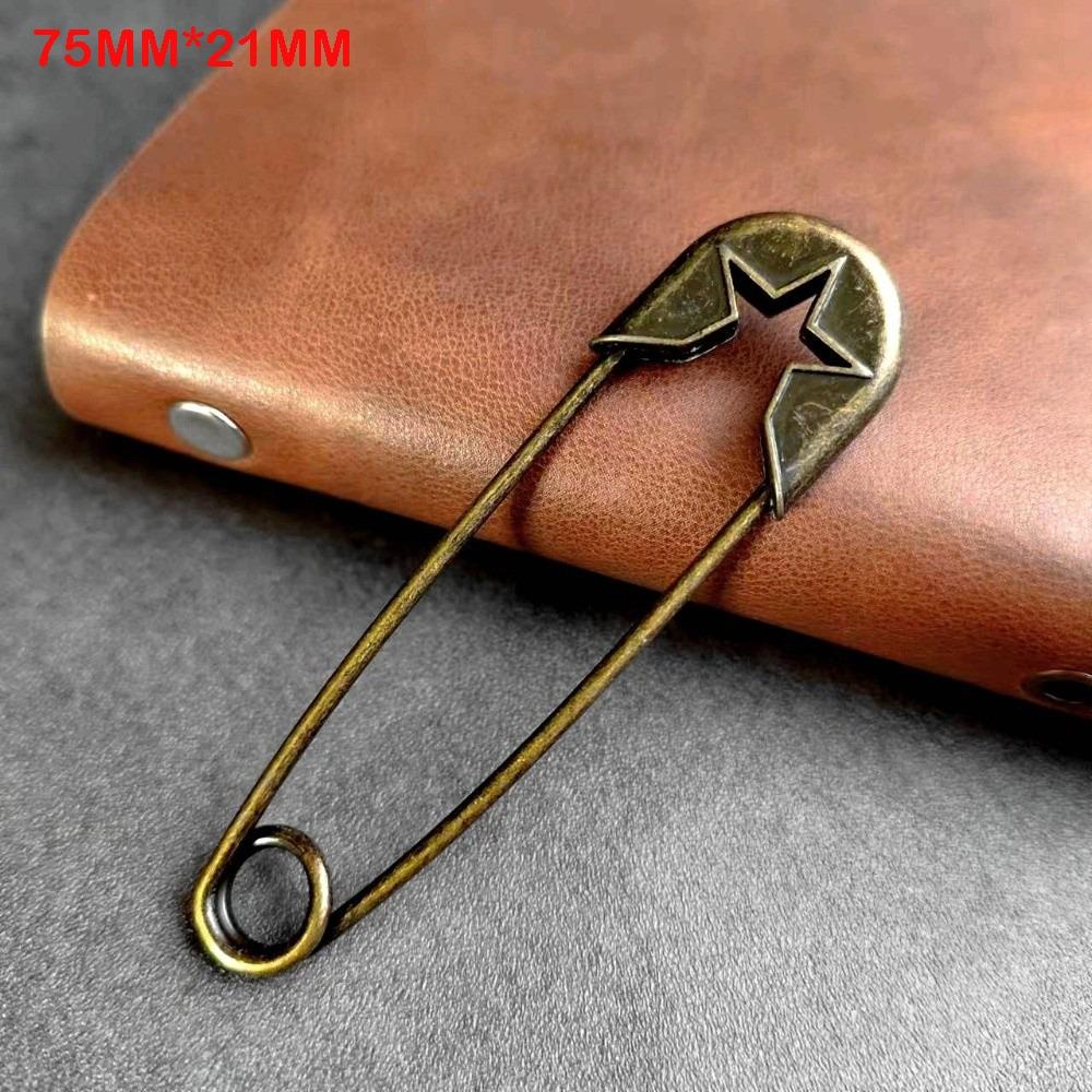 Spille Grandi Grandi Bronzo Fibbia per Maglione Sciarpa Spilla Ramo Piuma Abbellimento per Cardigan