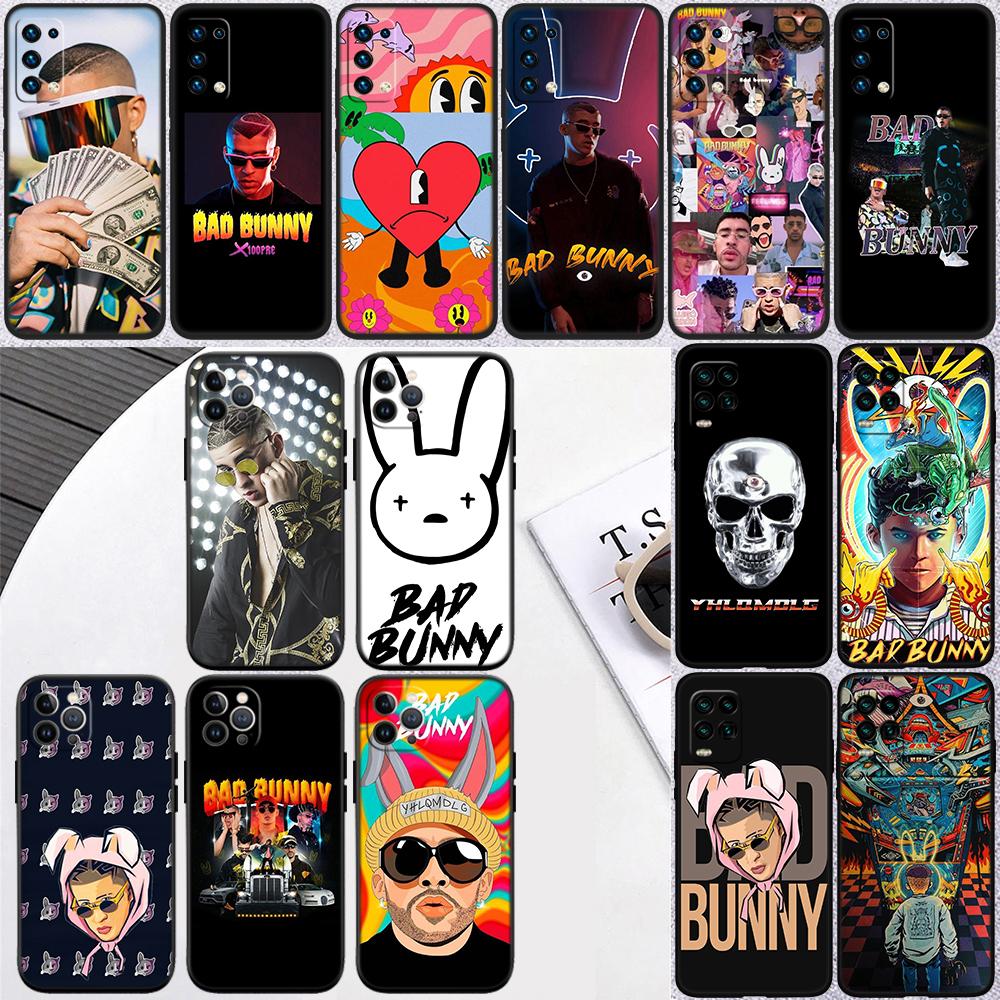 Чехол-обложка премиум-класса Bad Bunny для iPhone 16 15 14 13 Pro Max Plus Mini
