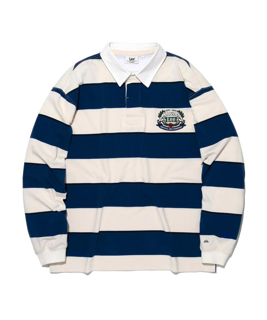 LEE Rugby Long Sleeve T-Shirt Navy