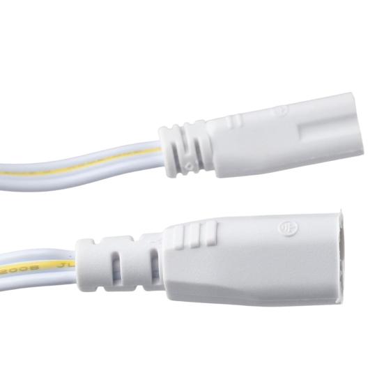 2 шт. Соединительный кабель для светодиодной лампы 3-контактный ПВХ пластик Медный провод Кабель Светодиодная трубка Встроенный 3-контактный разъем папа-мама для светодиодной люминесцентной