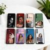 Чехол для телефона S-Selena Sweet G-Gomez-SG Для Samsung Galaxy A73,A72,A71,A70,A53,A52,A51,Другие Мягкий Черный Чехол