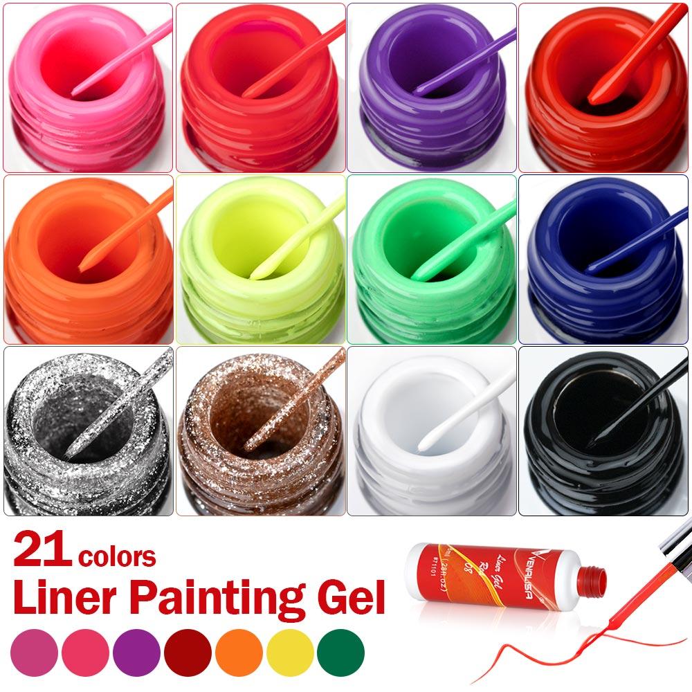 Venalisa 8 мл гель-лак для ногтей, замачиваемый УФ- и светодиодный лак для ногтей, маникюрный инструмент, 21 цвет по желанию