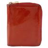 Bloom Bi-Fold Wallet M91151 Zip Around Rouge Red Monogram Vernis Women Used