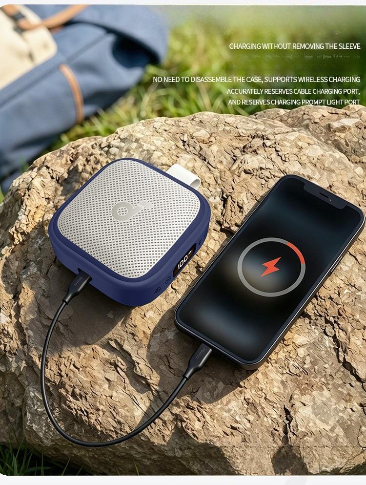 For Anker Soundcore Boom Go 3i Speaker,Silicone Protective Case, Shockproof Dustproof Anti-Scratch,TPU Bumper for Outdoor Travel