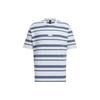 Adidas Stripes Crew Neck Breathable Casual Short Sleeve T-shirt Unisex Tops Light-Blue IT3929