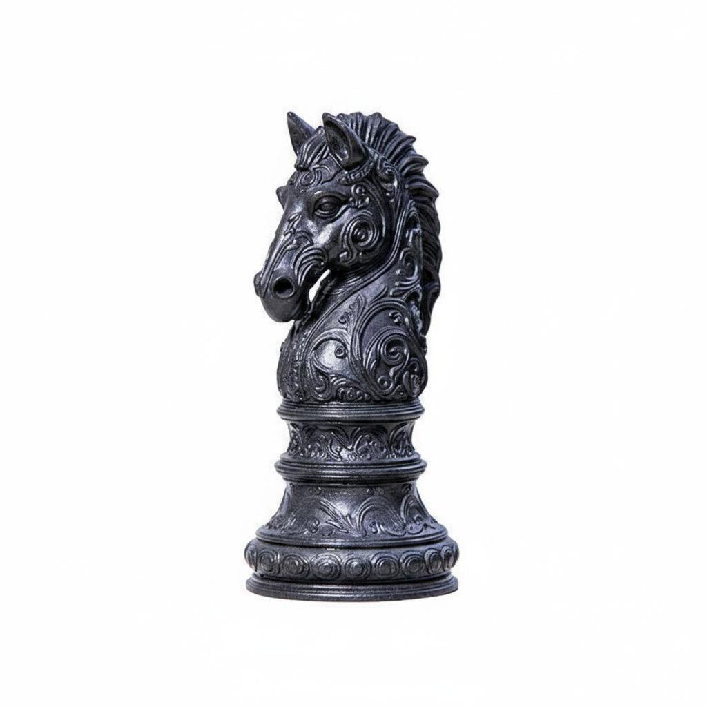 Horse Head Figurine Creative Design Chinese Sculpture Good Fortune