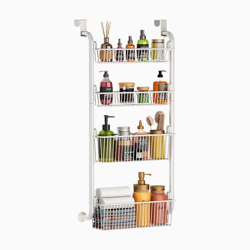 Стеллаж для хранения с крючком за дверью, полка без перфоратора, креативный крючок для хранения на двери, заднее крепление на дверь