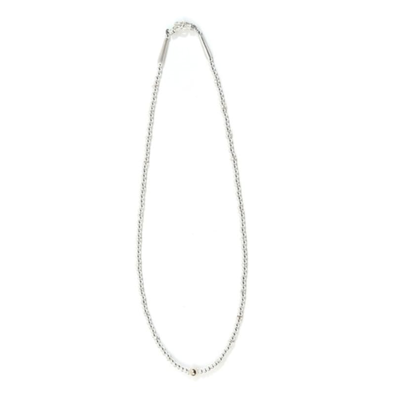 SEWNSWEN SILVER 14K GOLD MIXED BEAD NECKLACE