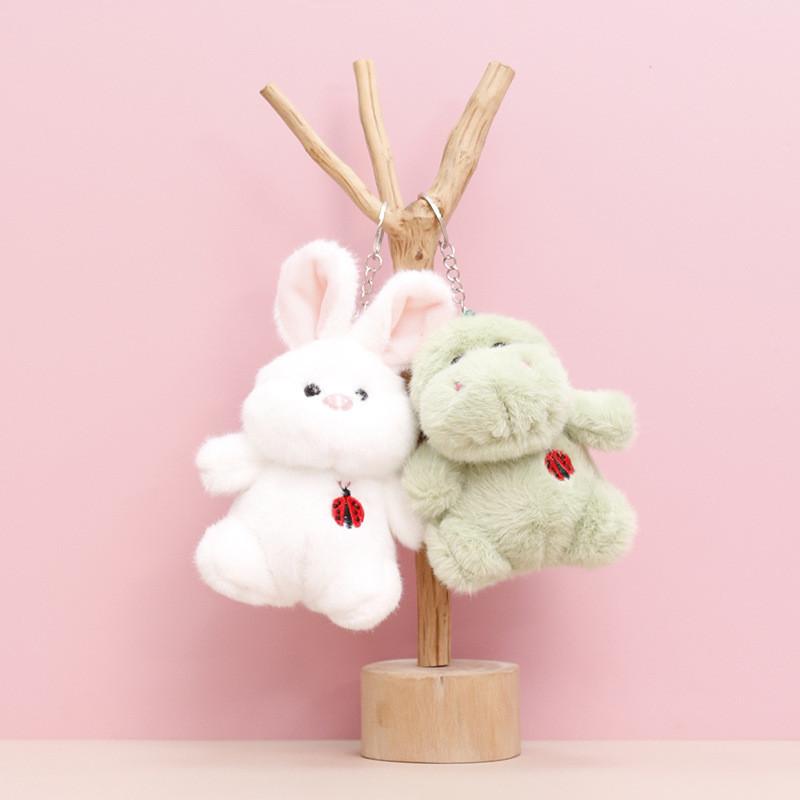 Слон Божья коровка Кролик Медведь Хаски Плюшевая игрушка Брелок Мягкие куклы Животное