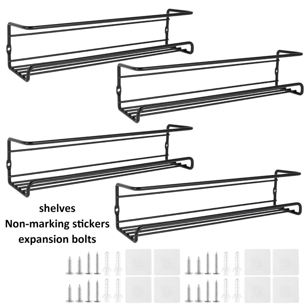 Кухонный органайзер Подвесная полка для специй Кухонный и органайзер для хранения Настенная полка для приправ Банки для специй для дома Кухонные аксессуары