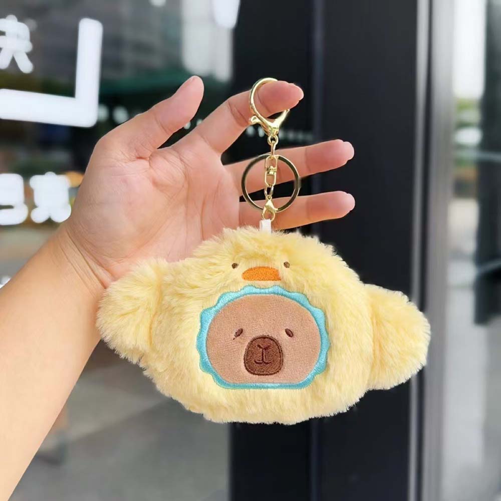 Zero Wallet Capybara Coin Purse Soft Stuffed Guinea Pig Pendant Capybara Plush Keychain  Couple