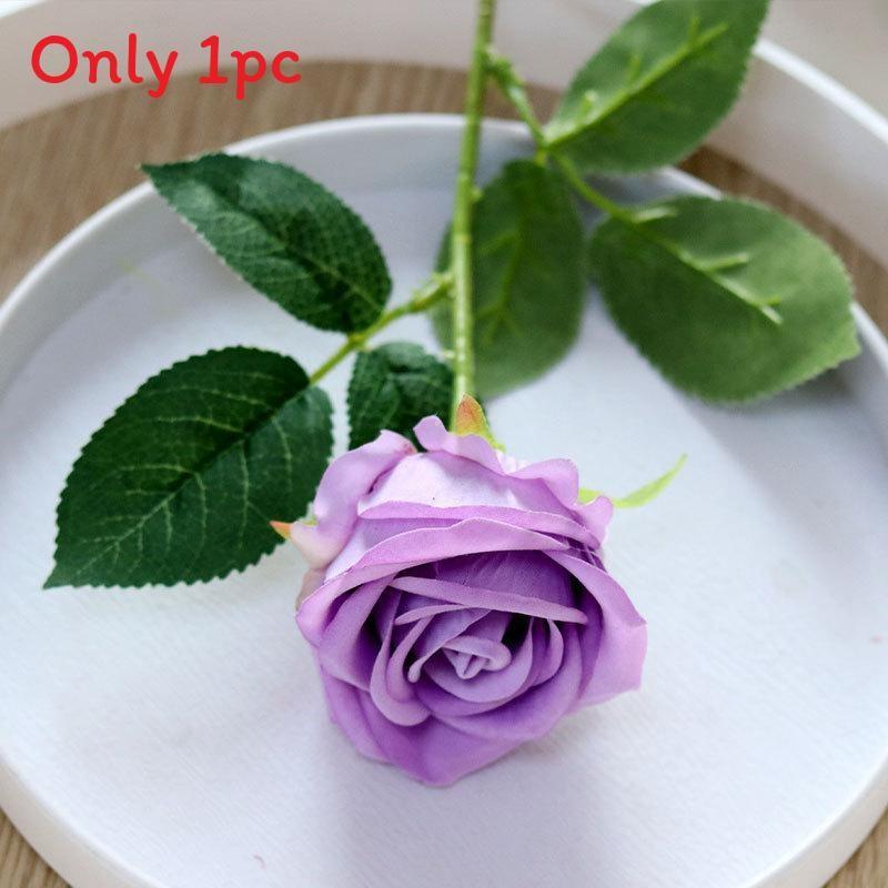 Artificial Silk Rose Flower For Wedding Party Home Decor Wall Display Arrangement