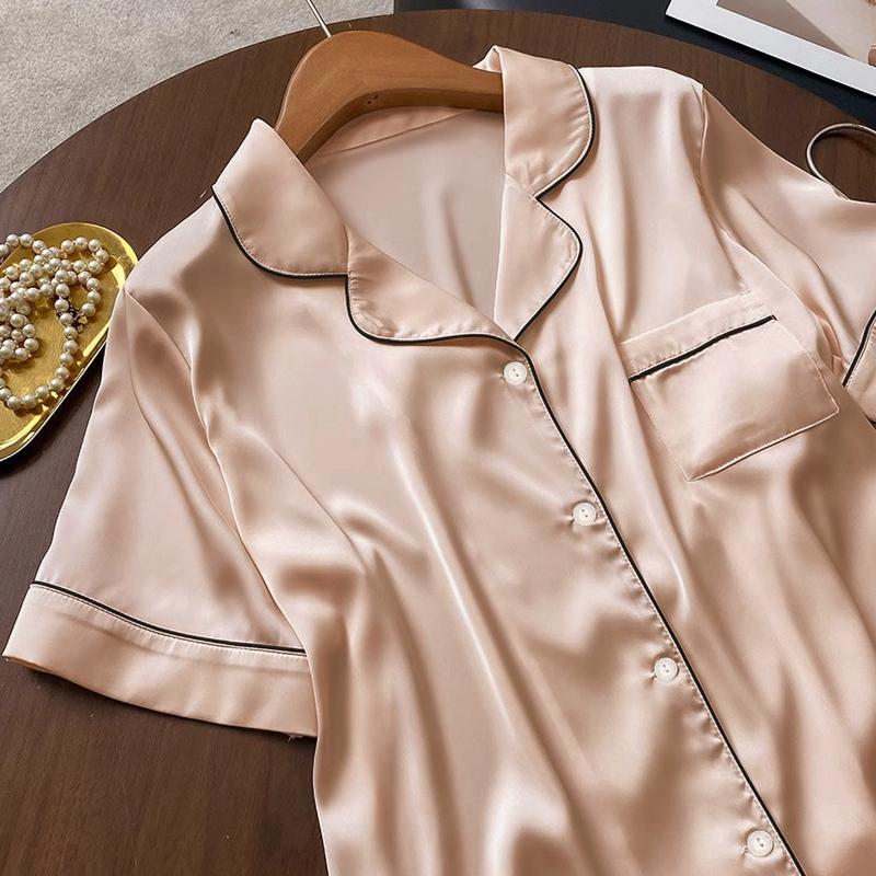 Простые однотонные милые ленивые женские пижамы в корейском стиле Харадзюку повседневные женские пижамы для отдыха на лето крутые модные женские пижамы