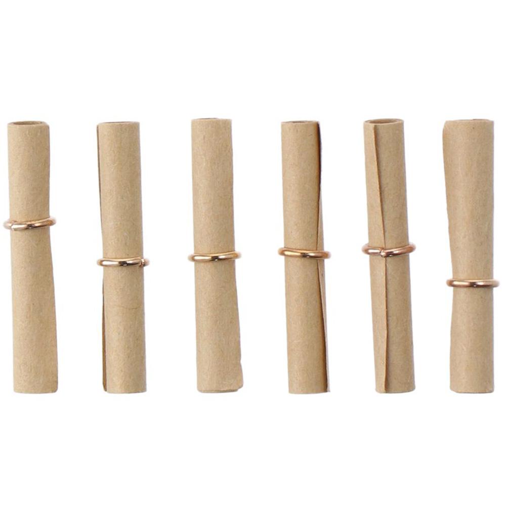 100pcs Paper Mini Scrolls Vintage Lucky Scroll Lucky Scroll Paper Vintage Scrolls Birthday