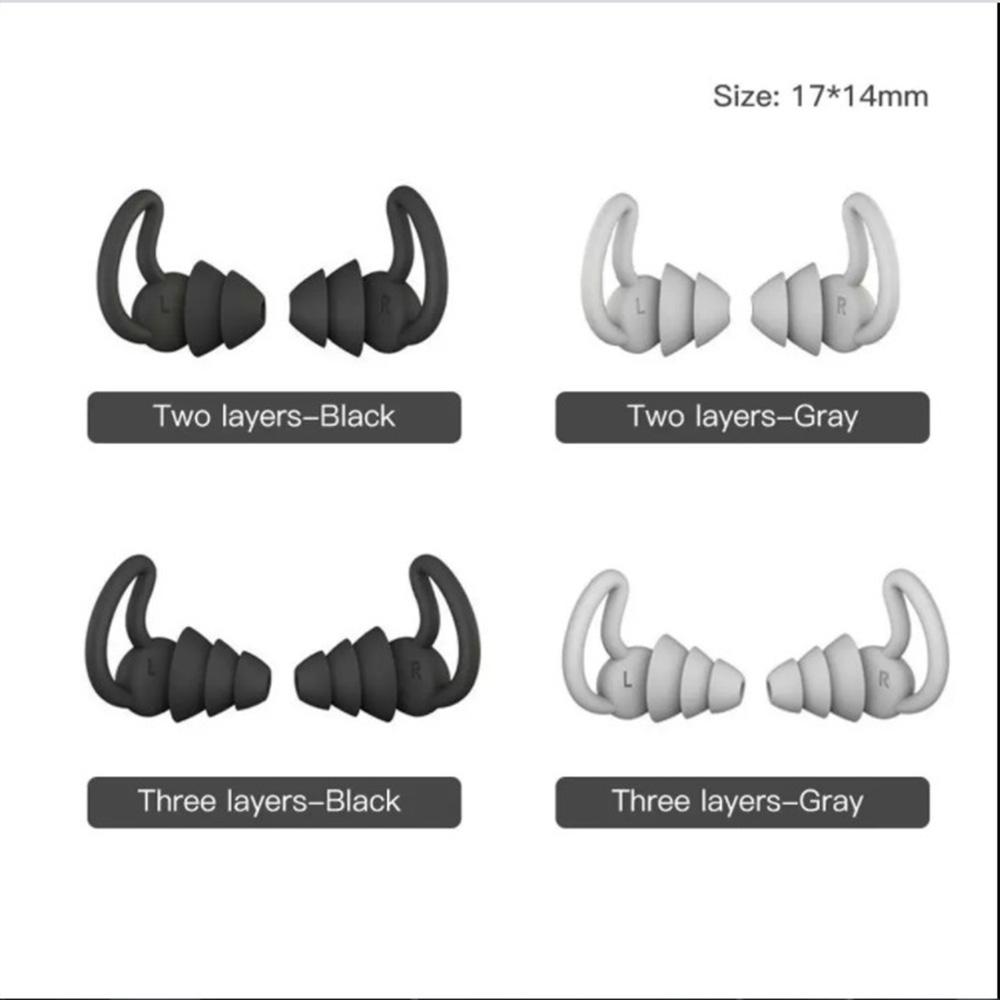 Sound Insulation Soft Silicone Ear Plugs Protective Earplugs Ear Protector Noise reduction Earplugs