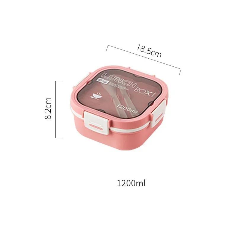 1200ml/1700ml Compartments Lunch Box for Kids Food Storage Containers Lunch Box Picnic Salad Box School Tableware Bento Box