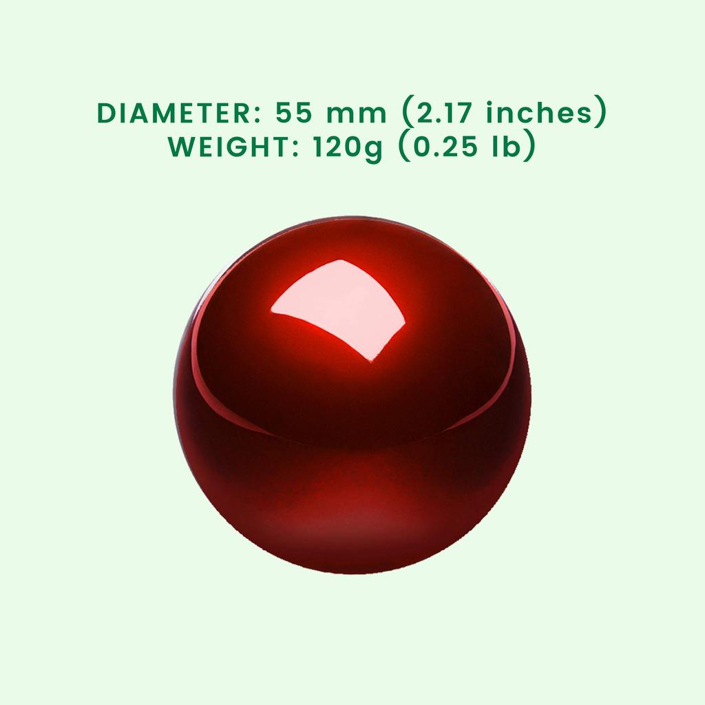 Perix PERIPRO-304 55mm Trackball, Glossy Finish, Red, Compatible with Other Manufacturers' 55mm Trackball Mice [Official Warranty] (Replacement