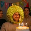 Comfortable Simulation Durian Hat Soft Cartoon Plush Hat Durian Headgear  Cross-dressing Shows