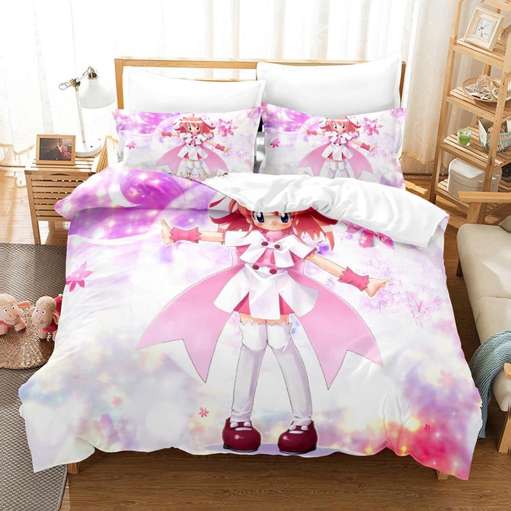 3D Печать Аниме Каваи Девочки Ризельмайн Постельный Набор Односпальный Полуторный Двуспальный Кингсайз Набор для Кровати Взрослый Детский Спальня Комплекты Пододеяльников
