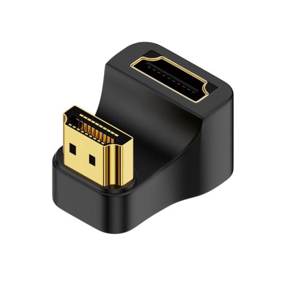Адаптер HDMI-совместимый Штекер-Розетка 180 Градусов 8k@60 Гц HD Выход Портативный Без Задержки Конвертер Plug And Play со Световым Индикатором