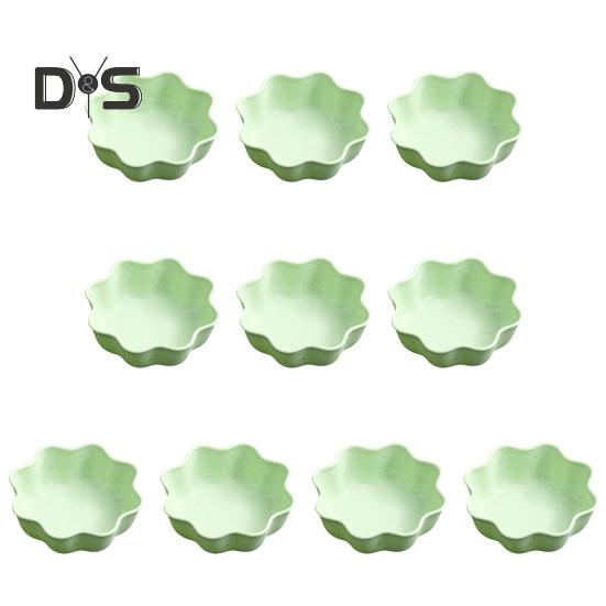 10 шт. удобная тарелка для соуса, штабелируемая практичная тарелка для приправ, сервировочная тарелка для закусок