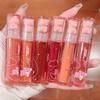 Bear Crystal Frozen Strawberry Lip Gloss - Mirror Finish, Whitening, All-Match Lip Glaze.