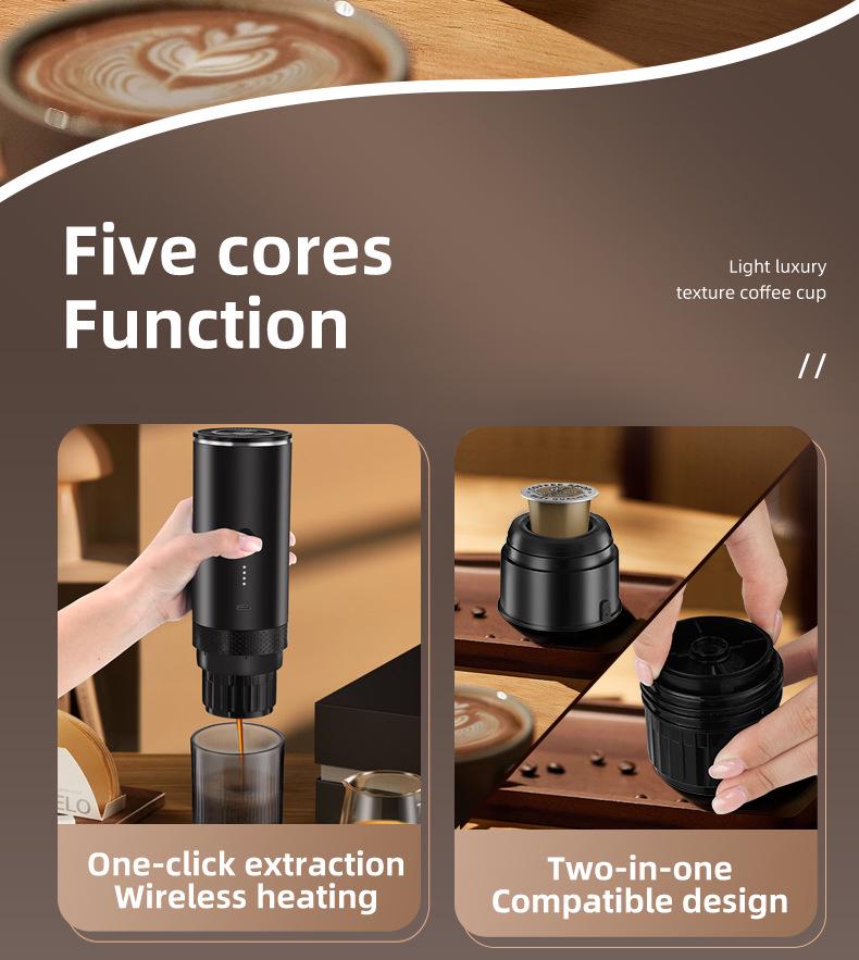 Беспроводная портативная автоматическая эспрессо-кофеварка