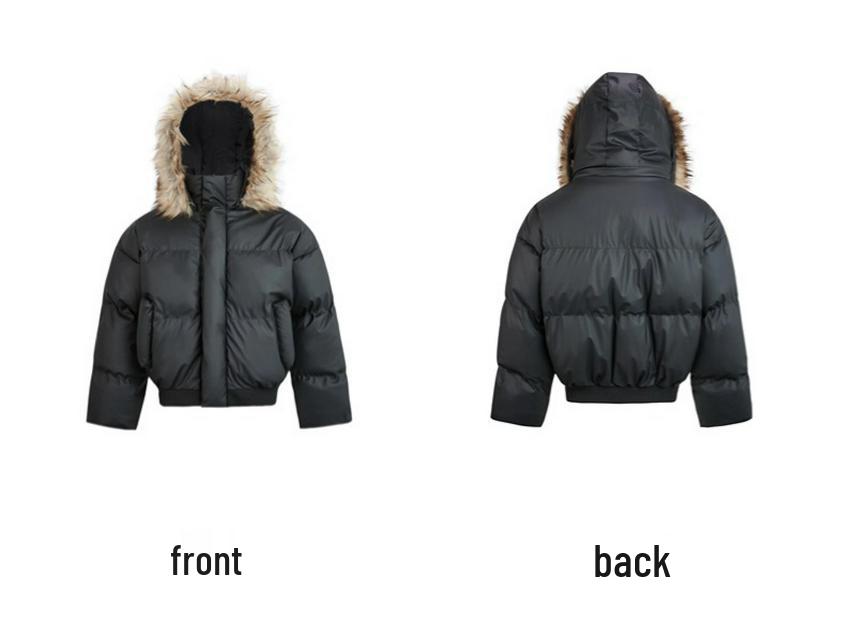 Мужская высококачественная куртка Zuo Shan Diao с капюшоном и меховым воротником, утолщенный хлопковый утеплитель, искусственная кожа, теплая куртка-пуховик