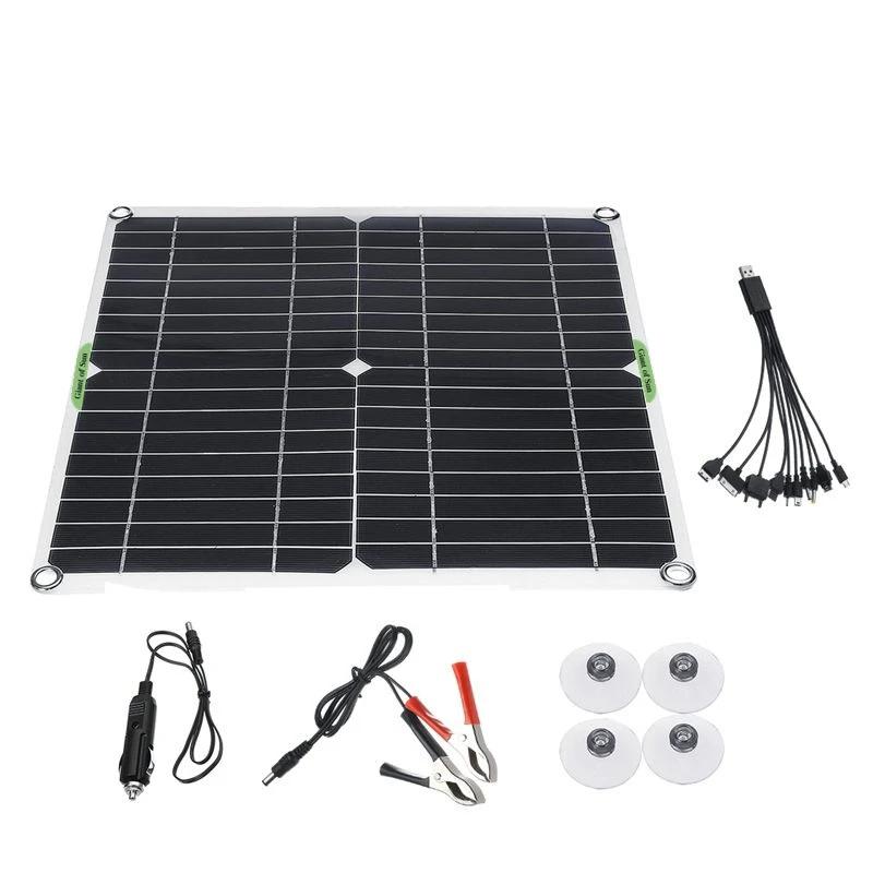 200W Solar Panel Kit 12V Battery Charger 100A With Controller Caravan Boat Solars Power System Batter for Home Outdoor Camping