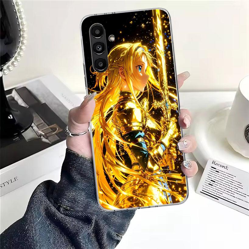 Чехол для телефона Sword Art Online Юки Асуна Для Samsung Galaxy A13 A14 A15 A16 A17 A53 A54 A55 A56 A57 A33 A34 A35 A36 A37 A23 A24 A